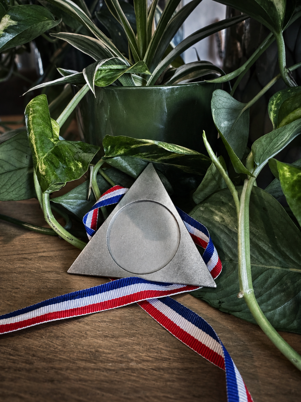 Sous-tasse BELLATRIX Atelier WELDOR avec ruban tricolore